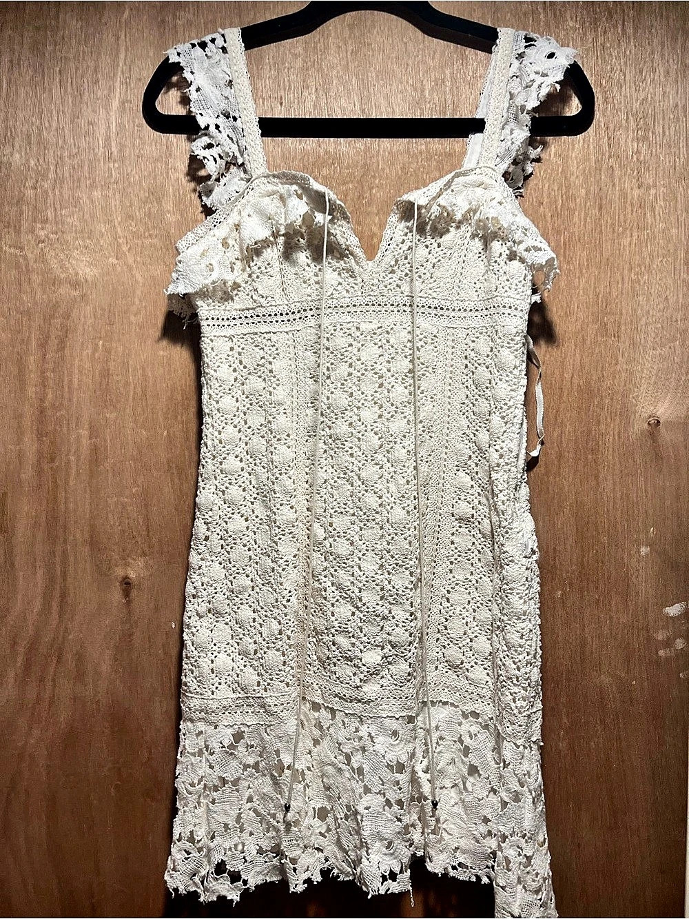 Free People Hailee Lace Mini Dress White